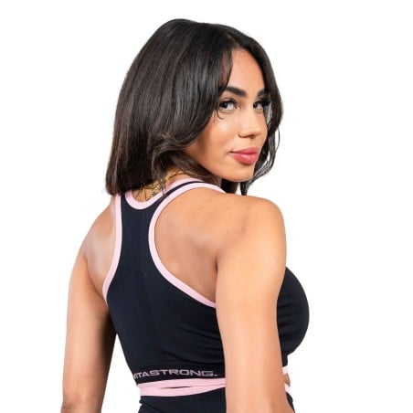 BLACK RACERBACK TOP