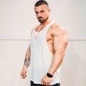RED LINE WHITE TANK TOP