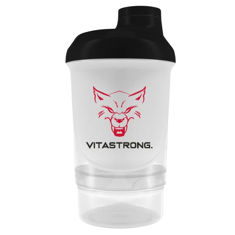 Shaker nero opaco | Shaker per proteine | Vitastrong